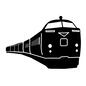 電車 電車 電車,鉄道,車両,鉄道車両,乗り物,乗物,乗車,列車,車体,交通手段のシルエット素材