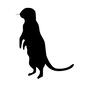 プレーリードッグ プレーリードッグ 動物,生き物,生物,アニマル,草食動物,草食,ネズミ目,草原のイヌ,プレーリードッグ,立ち上がるのシルエット素材