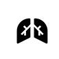 肺 人物,体,身体,臓器,内臓,体内,人体,機能,人間,肺のシルエット素材