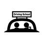 教習車 教習車 ドライビングスクール,英語,教習車,技能教習,技能,人物,人,ピクトグラム,教官,指導員のシルエット素材