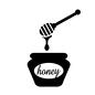 はちみつ はちみつ はちみつ,蜂蜜,ハニー,英語,酪農,農場,牧場,養蜂,スプーン,瓶のシルエット素材