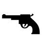 拳銃 拳銃,銃,1丁,軍,軍隊,武器,戦争,ピストル,軍用品,攻撃のシルエット素材