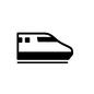 新幹線 新幹線 乗り物,新幹線,横向き,電車,列車,車両,鉄道,交通機関,特急列車のシルエット素材