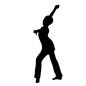 ダンス ダンス ダンス,ダンサー,踊る,振り付け,振付,人物,人,全身,女性,ポーズのシルエット素材