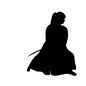 居合術 居合術,居合切り,袴,切る,人物,人,刀,刃物,剣,型のシルエット素材