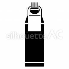 ペットボトル首掛けPOP ペットボトル,首掛け,popのシルエット素材