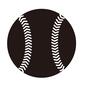 野球ボール 野球ボール,ボール,球,球技,硬式,硬式ボール,線,簡単,縫い目,スポーツ用品のシルエット素材