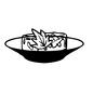 にこごり にこごり にこごり,煮こごり,料理,副菜,料理,葉,葉っぱ,小皿,皿,食器のシルエット素材