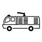 車 車 緊急車両,サイレン,大型車,車,自動車,玩具,おもちゃ,乗り物,乗物,乗り物ラインのシルエット素材