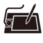 ペンタブレット ペンタブレット ペンタブレット,機械,機器,書く,記入,タブレット,パソコン,電子ペン,ペン,入力のシルエット素材