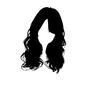 髪型 髪型 ロング,パーマ,髪,髪型,ヘア,ヘアスタイル,スタイリング,かつら,ウィッグ,女性のシルエット素材