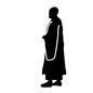 お坊さん 寺,人,人物,僧侶,僧,袈裟,お坊さん,仏教,仏教徒,正装のシルエット素材