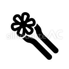 かんざし かんざし,簪,花のシルエット素材