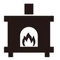 暖炉 暖炉 体を温める,温める,暖炉,だんろ,暖房機器,暖房器具,煙突,火,炎,空調機器のシルエット素材