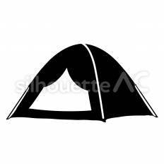テント テント,張る,屋外のシルエット素材