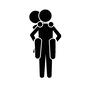 おんぶ おんぶ カップル,恋人,仲良し,夫婦,人物,人,男女,男,女,おんぶのシルエット素材