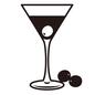オリーブ オリーブ オリーブ,実,オリーブの実,カクテル,飲みもの,お酒,カクテルグラス,アルコール,食材,食品のシルエット素材