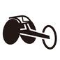 競技用車いす 陸上競技用,競技用車いす,陸上競技用車いす,スポーツ用車いす,パラリンピック,レース用,レース用車いす,パラスポーツ,車輪,車いすのシルエット素材