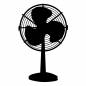 扇風機 扇風機 扇風機,家電,涼む,風,和風,空調,レトロ,夏休み,休日,年中行事のシルエット素材