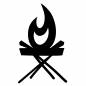 燃えるコンロ コンロ,bbq,バーベキュー,炎,燃える,炎上,火,デフォルメ,アウトドア,キャンプのシルエット素材