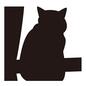 猫 猫 猫,ねこ,ネコ,1匹,窓辺,日向ぼっこ,窓枠,カーテン,後ろ姿,座るのシルエット素材