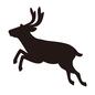 トナカイ 動物,トナカイ,生き物,横向き,全身,ジャンプ,一頭,12月,冬,クリスマスのシルエット素材
