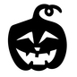 不気味に笑うジャックオーランタン ジャックオーランタン,カボチャ,不気味,笑う,ハロウィン,イベント,秋,10月,10月31日,ハロウィンパーティーのシルエット素材