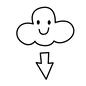 雲 雲 雲,曇り,曇,クラウドサービス,天気,クラウド,ダウンロード,DL,ラフ,手書き風のシルエット素材