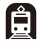 地下鉄アイコン 地下鉄アイコン 地下鉄,電車,列車,乗り物,トンネル,線路,鉄道,先頭車両,地図記号,地図のシルエット素材