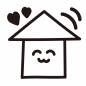 ハートと家 ハートと家 自宅,ハート,家,嬉しい,ラブラブ,住宅,物件,不動産,建物,本のシルエット素材
