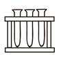 試験管 試験管,試験管立て,試験管スタンド,実験道具,実験器具,実験グッズ,実験,理科,手描き風,学校のシルエット素材