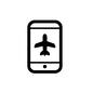 スマートフォン スマートフォン 飛行機,機内モード,スマホ,スマートフォン,携帯,モバイル,電話,携帯電話,タブレット,端末のシルエット素材