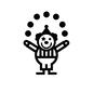 ピエロ ピエロ 遊園地,乗り物,行楽地,レジャー,ショー,ピエロ,星,ジャグリング,全身,ボールのシルエット素材