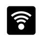 Wi-Fi ピクトグラム,Wi-Fi,ワイファイ,無線,無線アイコン,電波,案内サイン,視覚記号,看板,案内板のシルエット素材