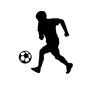 ドリブル ドリブル 子供,こども,少年,男子,ドリブル,サッカー少年,人,人物,球技,スポーツのシルエット素材