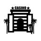 カジノ カジノ アイコン,カジノ,賭け,ギャンブル,ラスベガス,マカオ,旅行,建物,施設のシルエット素材