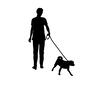 散歩 散歩 犬,いぬ,イヌ,動物,生き物,ペット,家族,可愛い,癒し,イラストのシルエット素材
