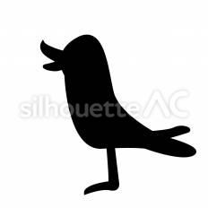 カラス カラス,鳥,野鳥のシルエット素材