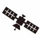 先端技術　人工衛星 人工衛星,衛星,アンテナ,宇宙,技術,軌道,データ,アイコン,ピクトグラム,シンプルのシルエット素材