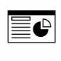 分析データ データ,資料,円グラフ,書類,分析,説明,管理,図表,シンプル,実用的のシルエット素材