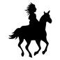 インディアン インディアン,人物,横向き,馬,ウマ,乗る,羽根飾り,アメリカ先住民族,民族,アメリカ合衆国のシルエット素材