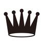 クラウン クラウン クラウン,王冠,丸,三角,輪,輪っか,側面,装飾品,被り物,豪華のシルエット素材