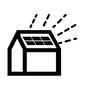 太陽光発電 ソーラーパネル,太陽光発電,パネル,戸建て,建物,屋根,発電,エネルギー,太陽エネルギー,太陽光のシルエット素材