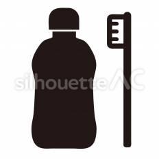 液体歯磨き 液体歯磨き,ボトル,液体のシルエット素材