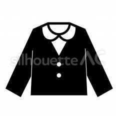 ブラウス（女子） 保育園,幼稚園,こども園のシルエット素材