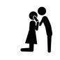 キス キス カップル,恋人,仲良し,夫婦,人物,人,男女,男,女,キスのシルエット素材