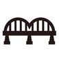 橋 橋 橋,ブリッジ,側面,アーチ,土台,鉄橋,曲線,道路,建設物,建築物のシルエット素材