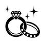 結婚指輪 結婚指輪 アイコン,結婚指輪,結婚,ウエディング,ウェディング,挙式,指輪,リング,ダイヤ,プレゼントのシルエット素材
