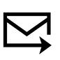 メール メール,送信,1通,矢印,送る,営業メール,eメール,スパムメール,メルマガ,アイコンのシルエット素材