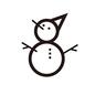 雪だるま 雪だるま 雪だるま,三角帽子,丸,三角,小枝,手,点,ゆきだるま,童話,おとぎばなしのシルエット素材